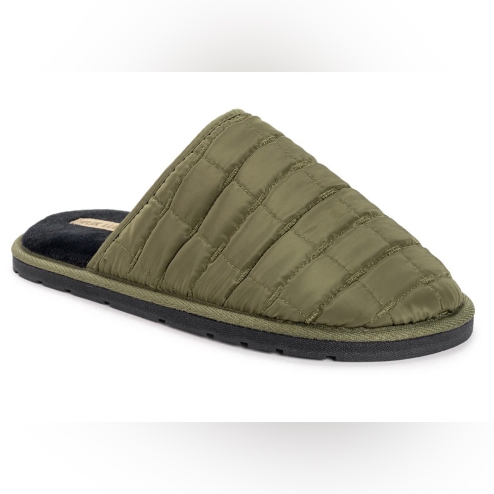 MUK LUKS Mens Slip On Slippers Size 12 Soft Cushioned Insole Indoor Outdoor New